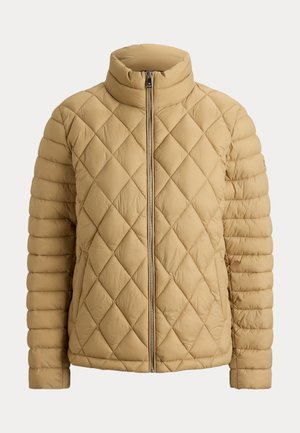 Lauren Ralph Lauren, DIAMOND CHANNEL QUILTED MOCKNECK JACKET - Téli dzseki - birch tan