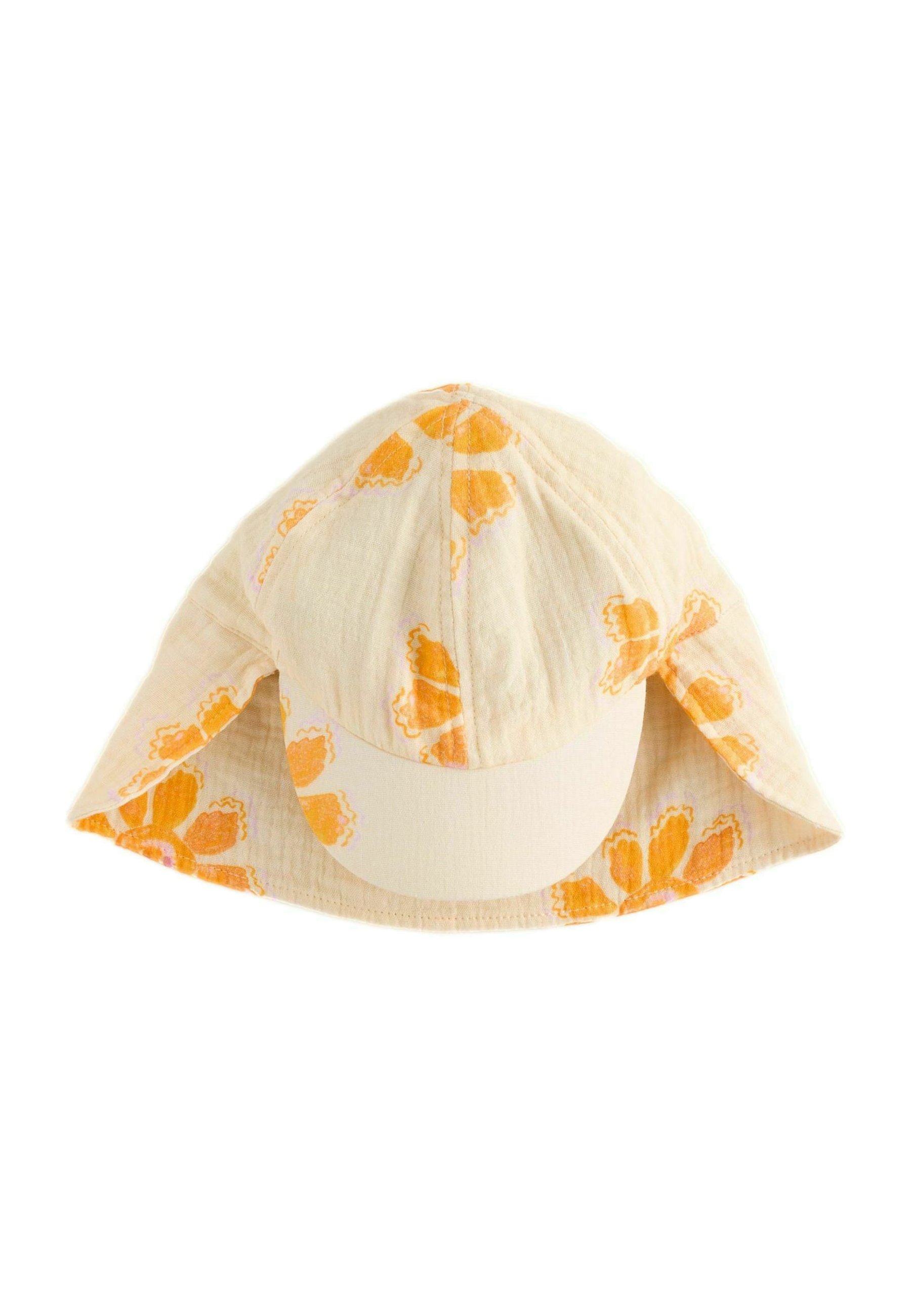 Sterntaler Cappello Bambina Bianco Fiori Cotone Fiocco