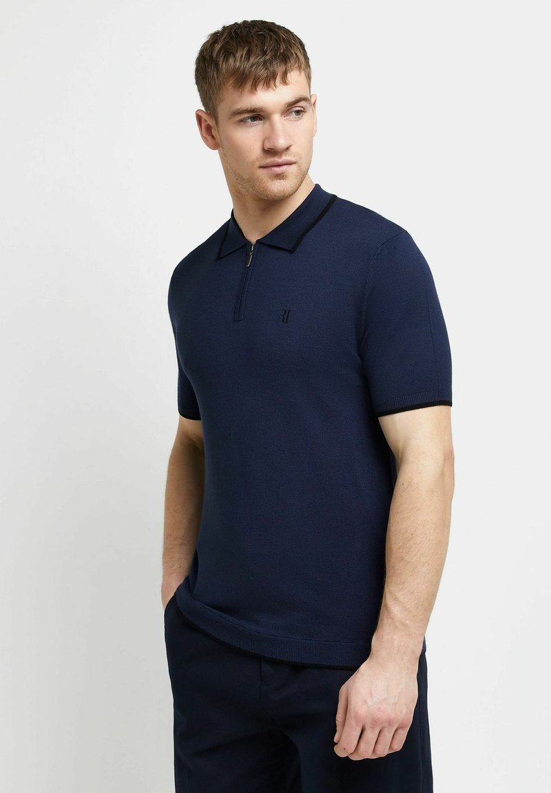 Herren T-Shirts & Polos | River Island Poloshirt navy/dunkelblau - XJ51661 Herren T-Shirts & Polos | River Island Poloshirt navy/dunkelblau - XJ51661