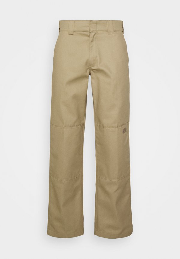 SLIM STRAIGHT DOUBLE KNEE - Trousers - khaki3