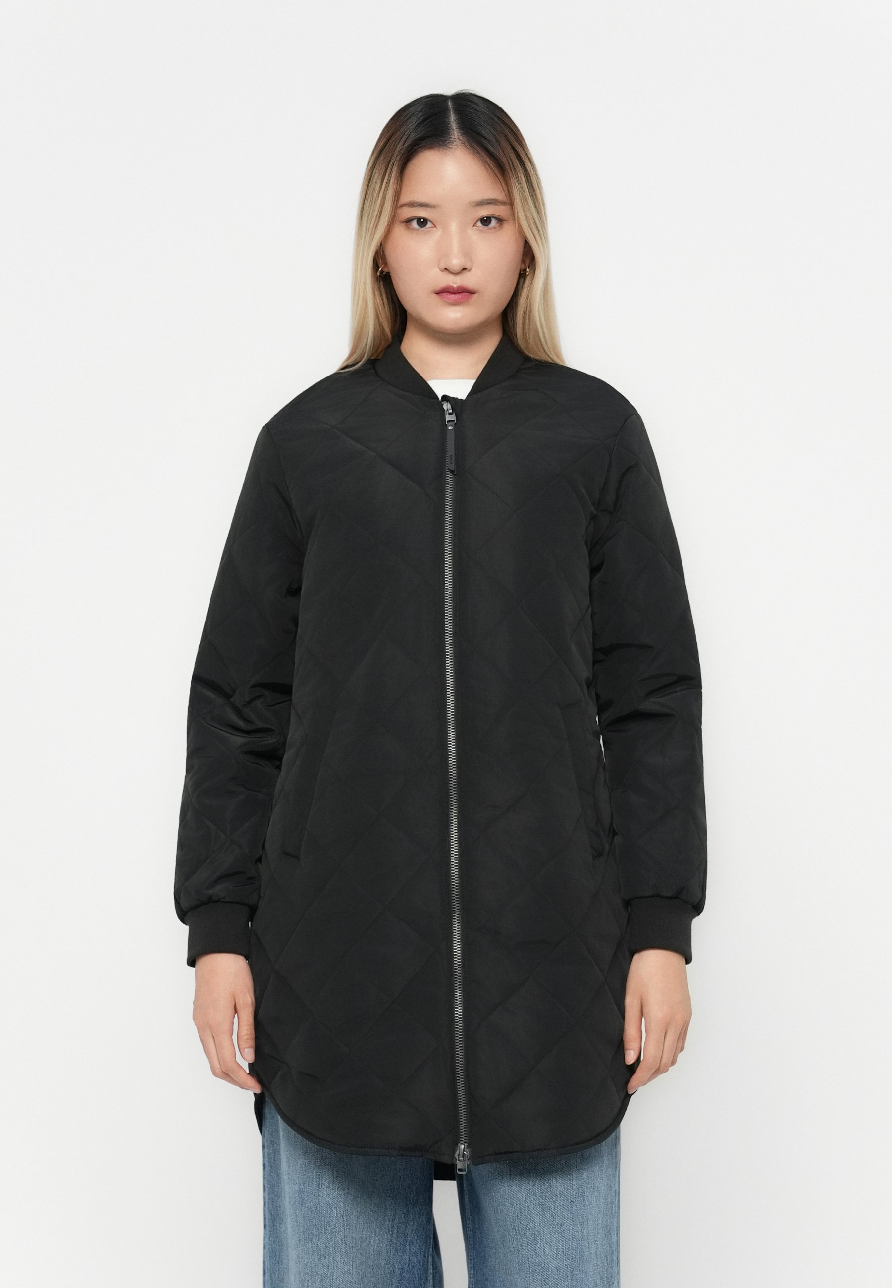 ONLY ONLJESSICA QUILTED COAT ZIP Abrigo de invierno black
