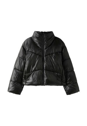 Stradivarius, CROPPED HIGH NECK PADDED JACKET - Veste d'hiver - black