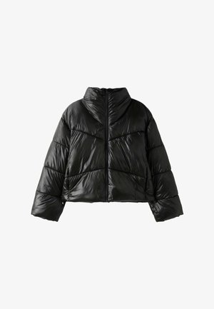 Stradivarius, CROPPED HIGH NECK PADDED JACKET - Veste d'hiver - black