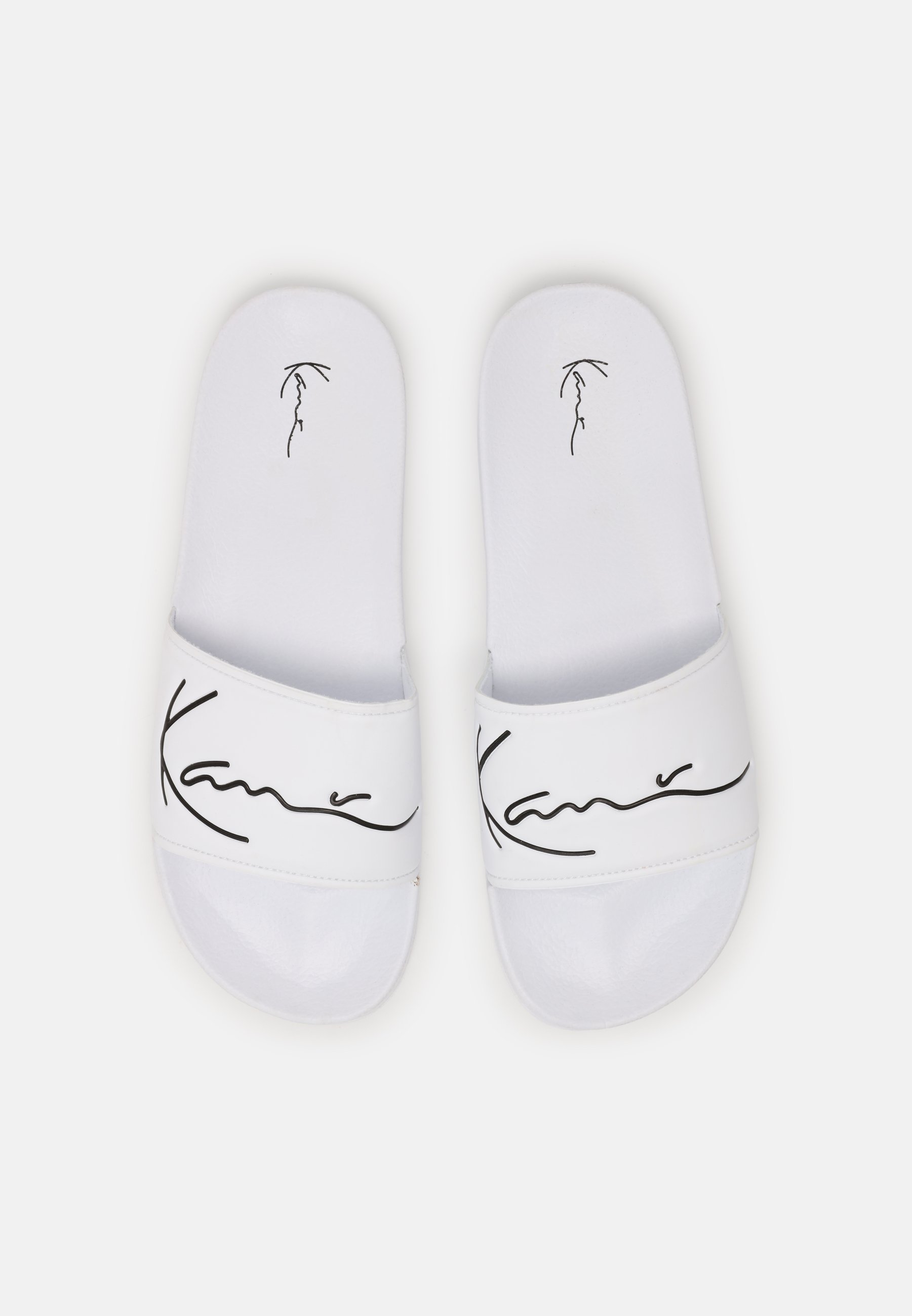 Karl Kani SIGNATURE - Badslippers - white/wit - Zalando.nl