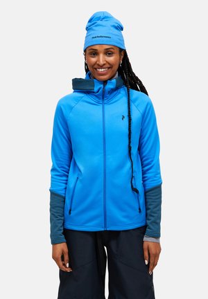 RIDER ESSENTIALS ZIP HOOD - Flisinė striukė - azurblau