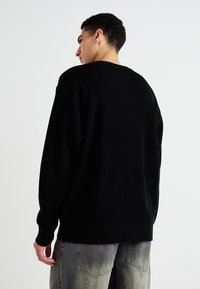 GAP OVERSIZED PLAITED CREW - Džemper - black