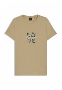 BOSS ELOGO - T-shirts print - brown twelve