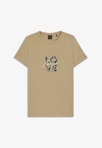 BOSS ELOGO Print T shirt Brown Twelve brown Zalando boss-elogo-print-t-shirt-brown-twelve-brown-zalando