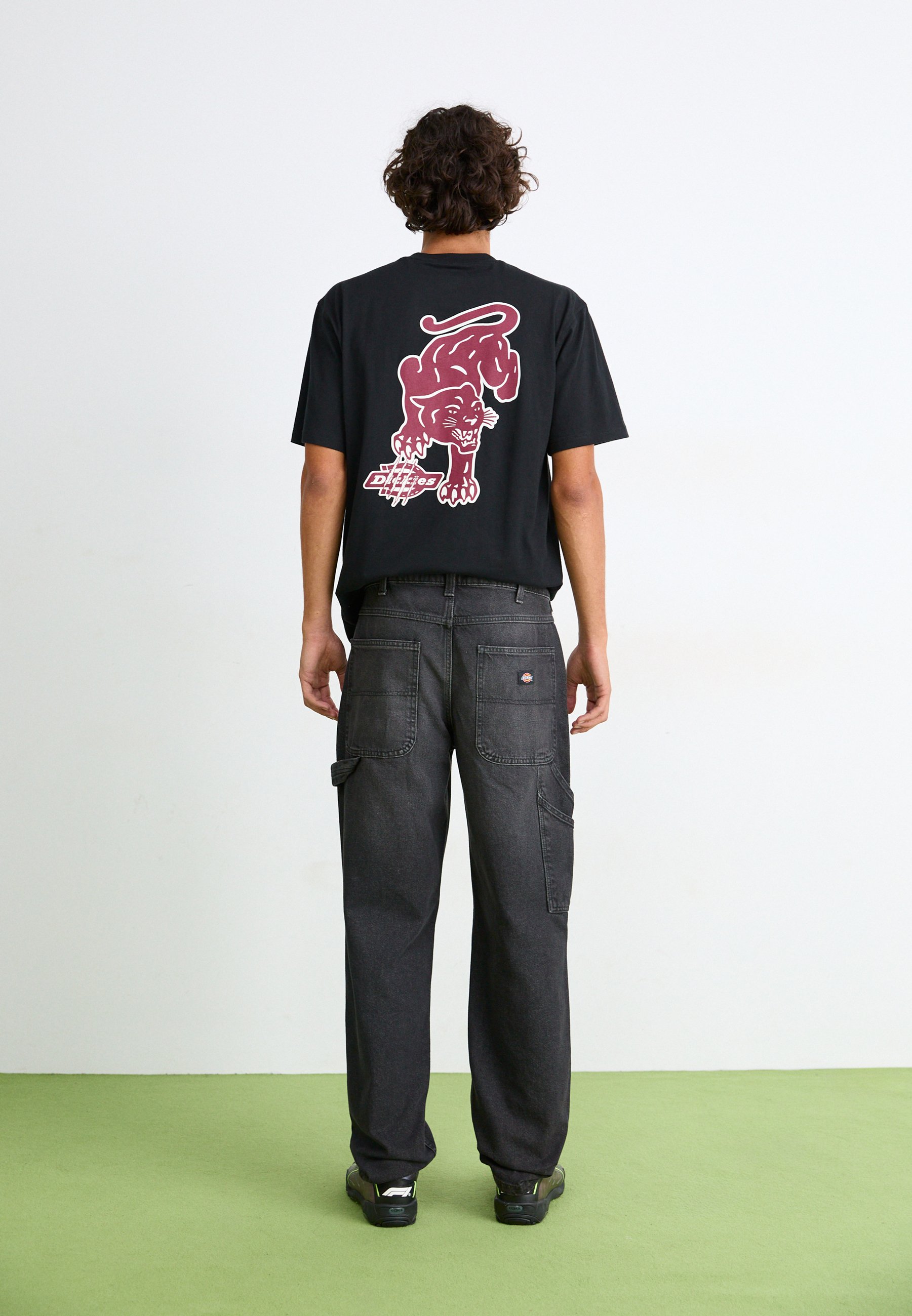 パンツ TUITACI LACE PATCH DENIM BAKER BLACK BOTTOMS | TUITACI OFFICIAL ONLINE STORE