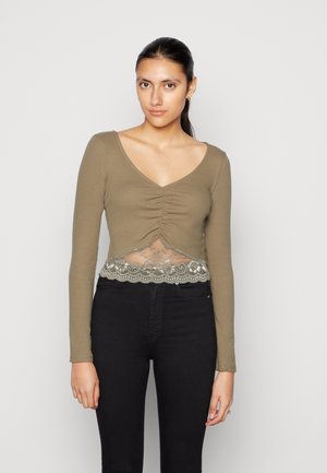 Even&Odd Μπλούζα με μακριά μανίκια - olive