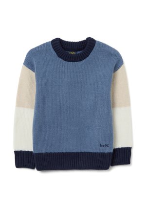 Pullover - blue white