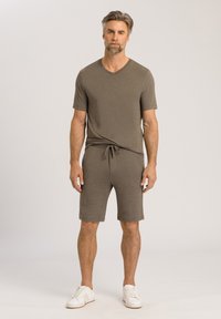 Hanro CASUALS - Pyjamabroek - dark elmwood melange