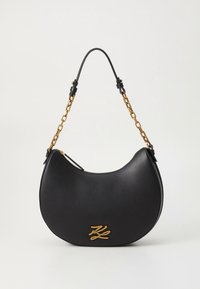 KARL LAGERFELD AUTOGRAPH MOON SHOULDER  - Rankinė - black