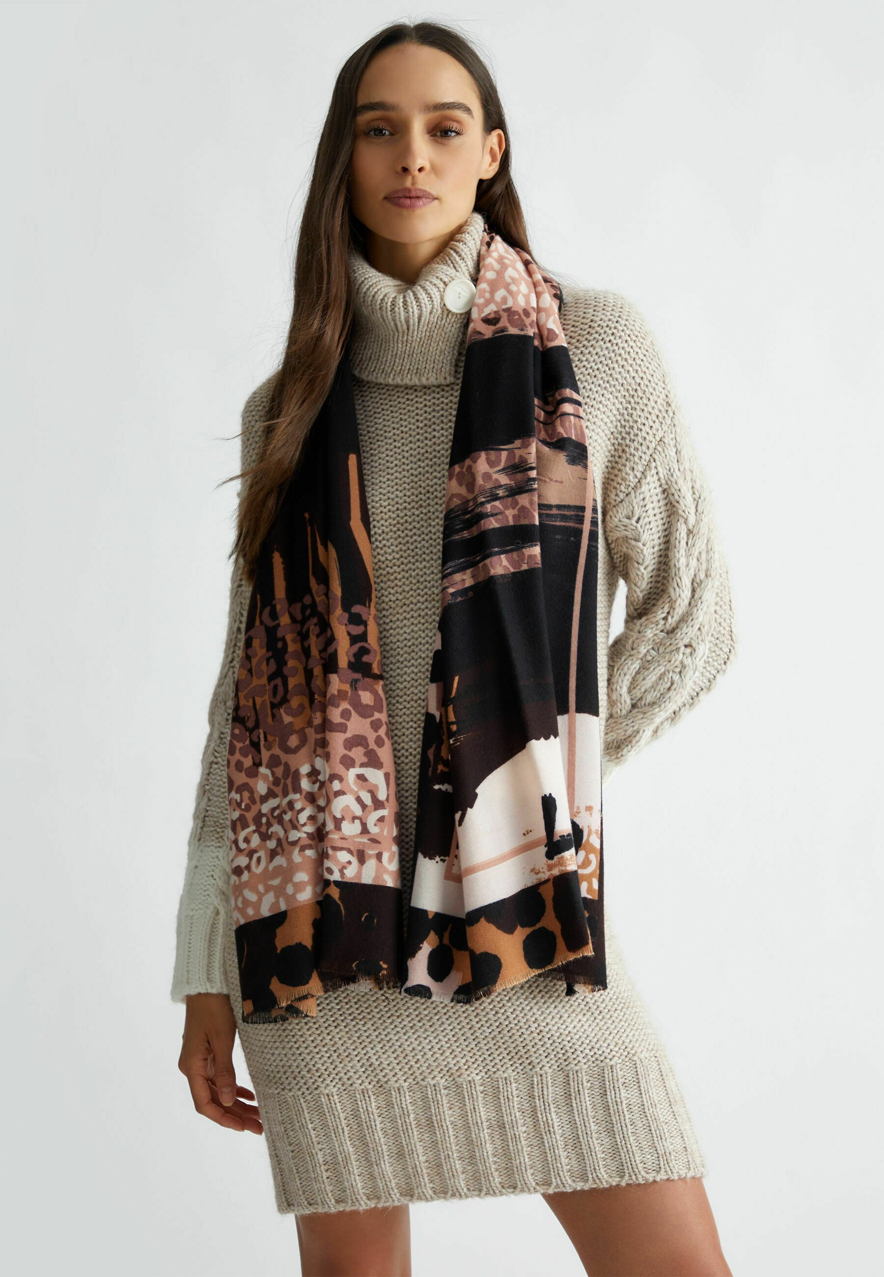 スカーフ LIU JO Woman Scarf Camel 2F3142T0300 00070 LIU JO WITH LOGO - Sjaal - 00070/camel - Zalando.be