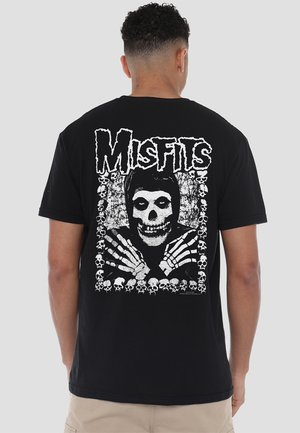 MISFITS - SKELETON HANDS - Print T-shirt - black
