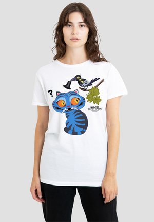 NETFLIX, KPOP DEMON HUNTERS DERPY AND SUSSIE HAT - Print T-shirt - white
