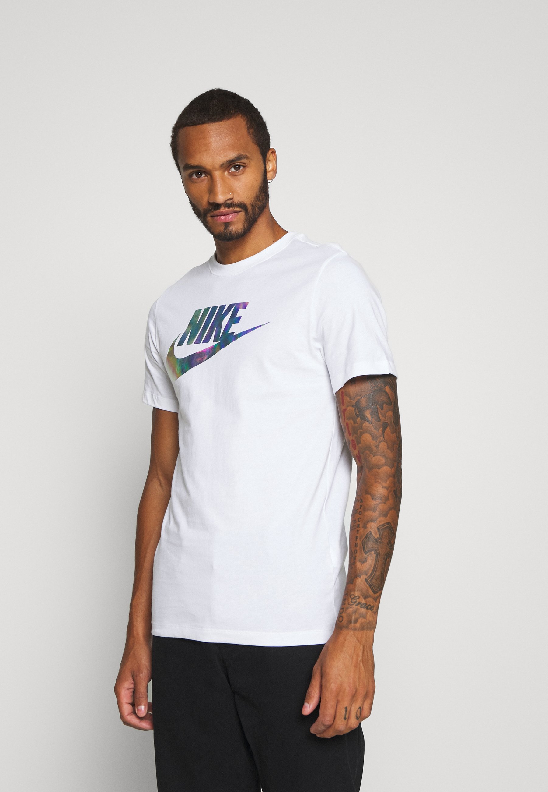 camiseta nike blanca hombre