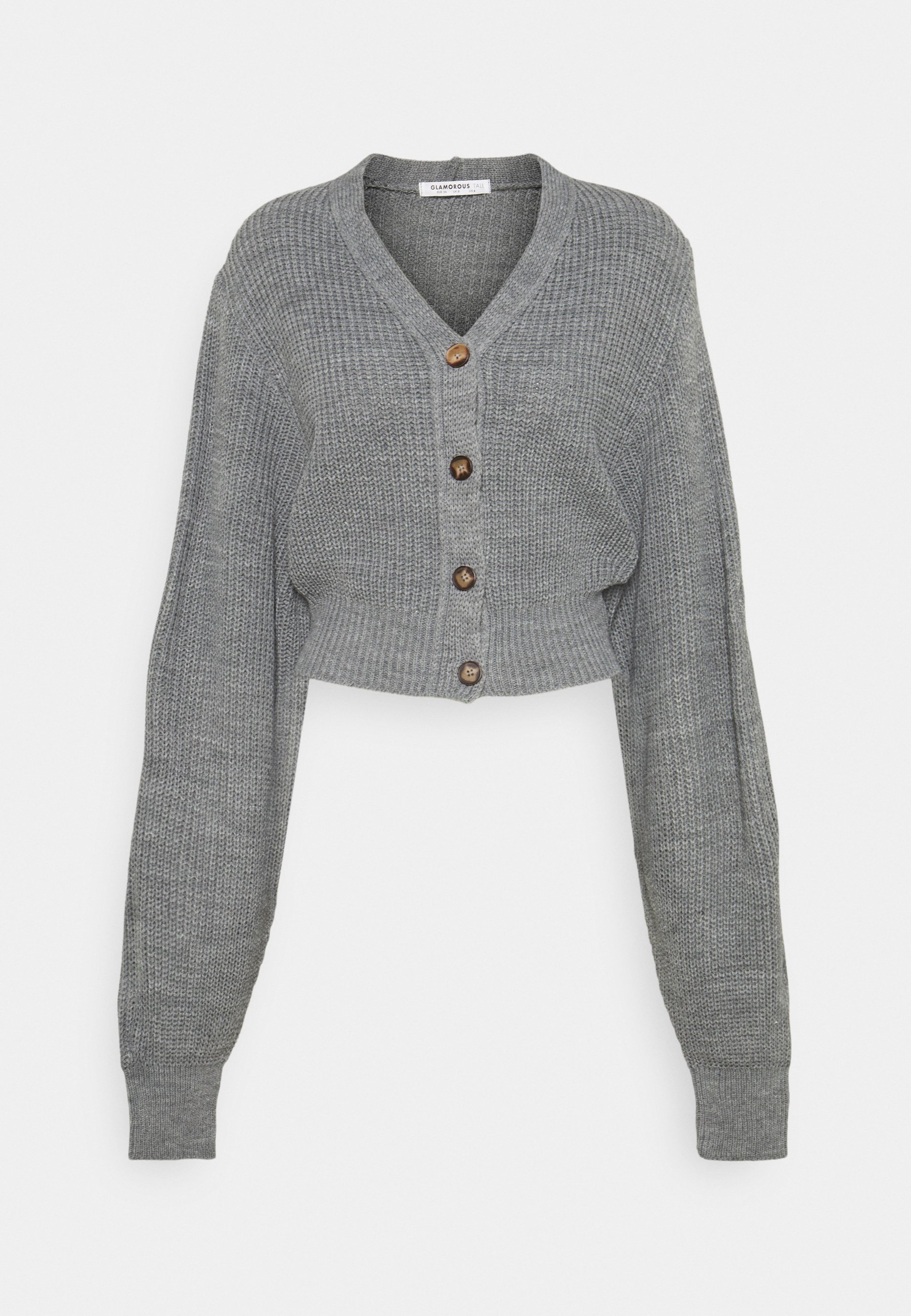 Light grey cropped cardigan Clearance