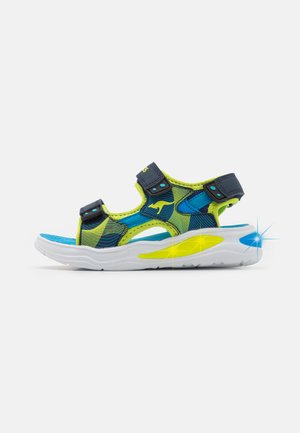 RUFFY UNISEX - Sandalai - dark navy/lime