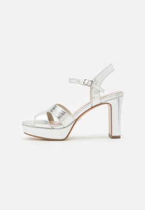 Sandaler med høye hæler - silver