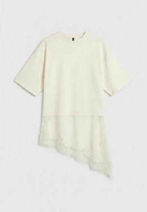 Vero Moda, ASYMMETRICAL TOP VMELLY TOP - T-shirt imprimé - snow white