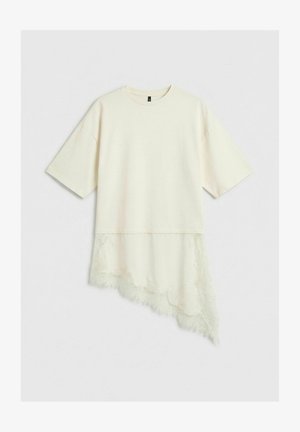 Vero Moda, ASYMMETRICAL TOP VMELLY TOP - T-shirt imprimé - snow white