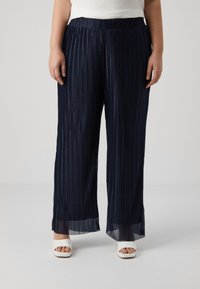 Vero Moda Curve - VMCMALONE WIDE - Pantaloni - navy Immagine in miniatura 1