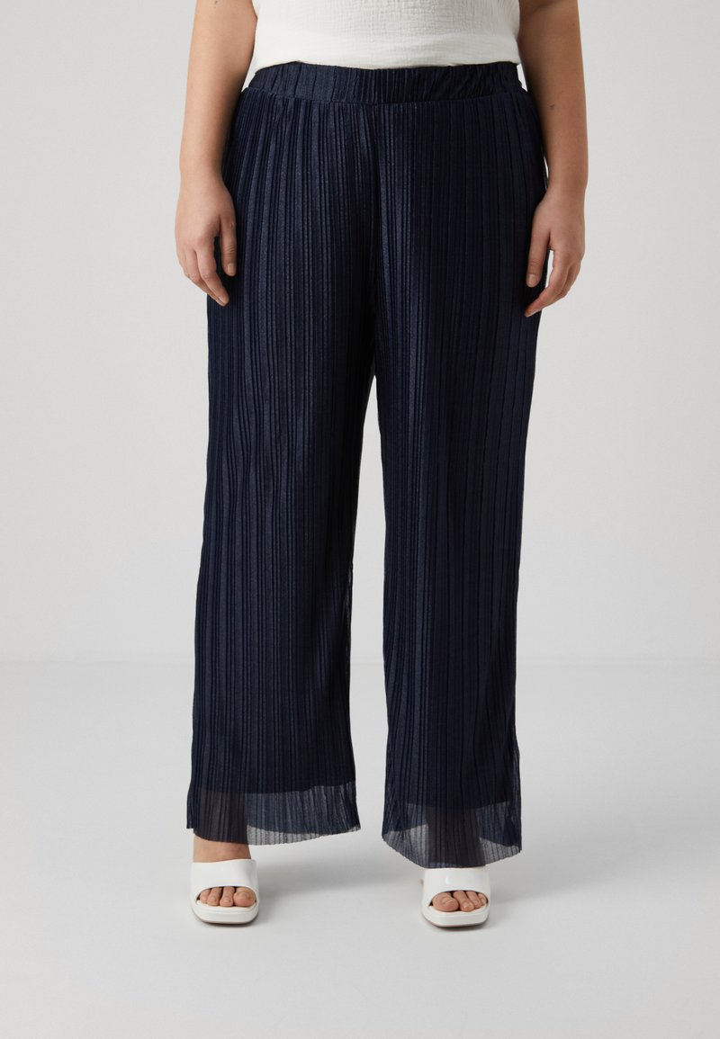 Vero Moda Curve - VMCMALONE WIDE - Pantaloni - navy, Ingrandire