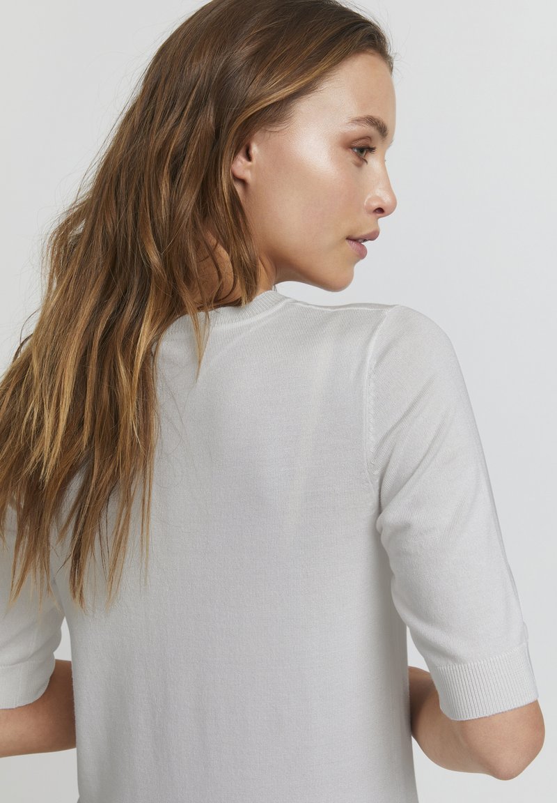 Damen Strickjacken | PULZ PZSARA Strickjacke blanc de blanc melange/silberfarben - BZ14352 Damen Strickjacken | PULZ PZSARA Strickjacke blanc de blanc melange/silberfarben - BZ14352