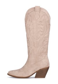 WESTERN - Bottes de cowboy / motard - beige