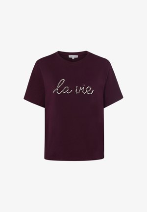 Marie Lund, MARIE LUND T-SHIRT - T-Shirt print - aubergine