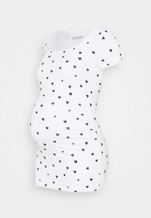Camiseta estampada - white/black
