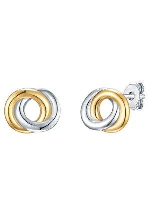 Náušnice - silber- und gelbgoldfarben