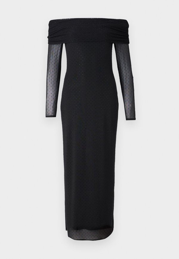 Off-The-Shoulder Rhinestone Maxi Dress - Occasion wear3