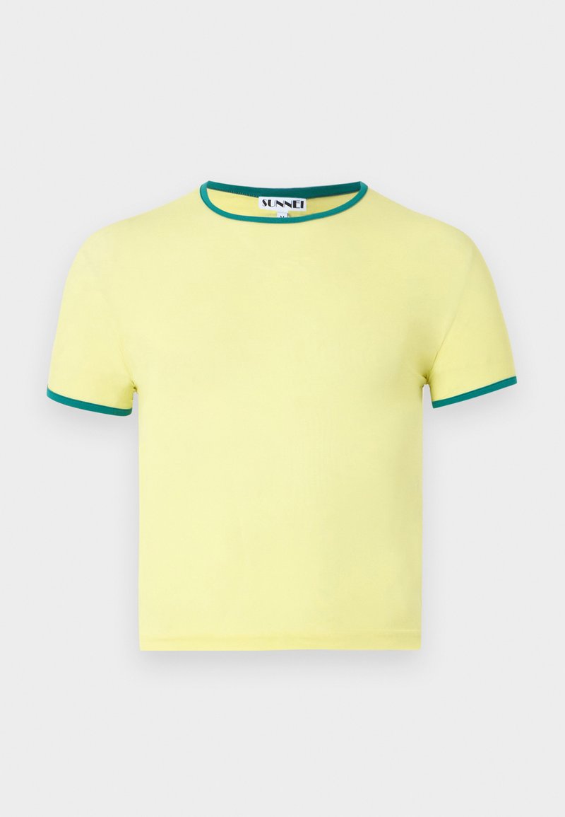 Sunnei T-shirt basic geel Sunnei T-shirt basic geel