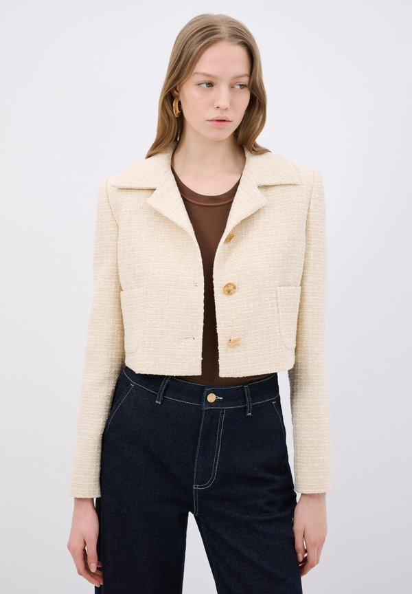 CROP  - Blazer - vanilla