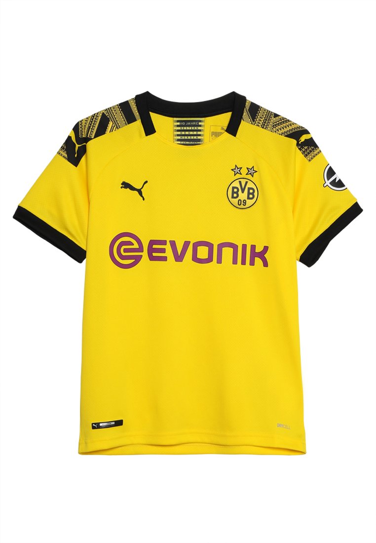 Puma Bvb Borussia Dortmund Home Replica With Evonik Logo Club Wear Cyber Yellow Black Neon Yellow Zalando Ie
