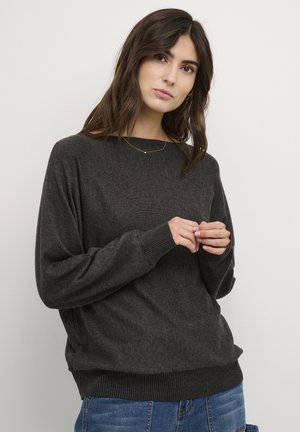 Culture CUANNEMARIE BATWING  - Strickpullover - raven melange