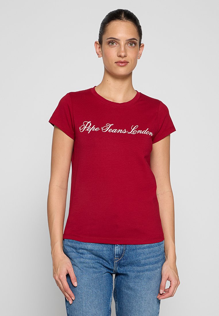 Pepe Jeans T-shirt print rood