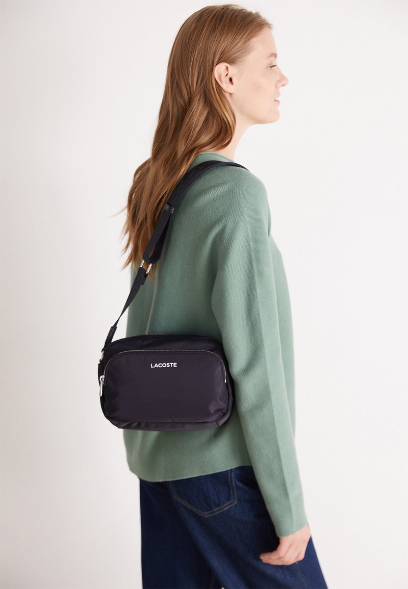 lacoste nylon crossbody bag