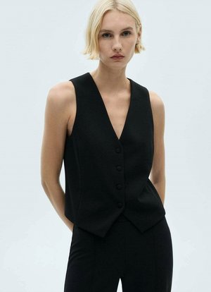 Mango Brezrokavnik - black