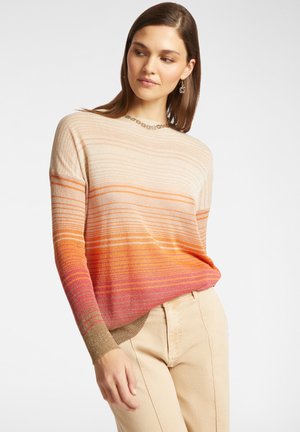 Elena Mirò, A RIGHE SFUMATE - Pullover - arancione