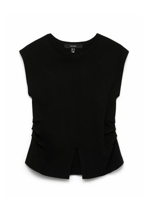 Vero Moda, KNITTED TOP VMKASEY KNITTED TOP - T-shirt imprimé - black