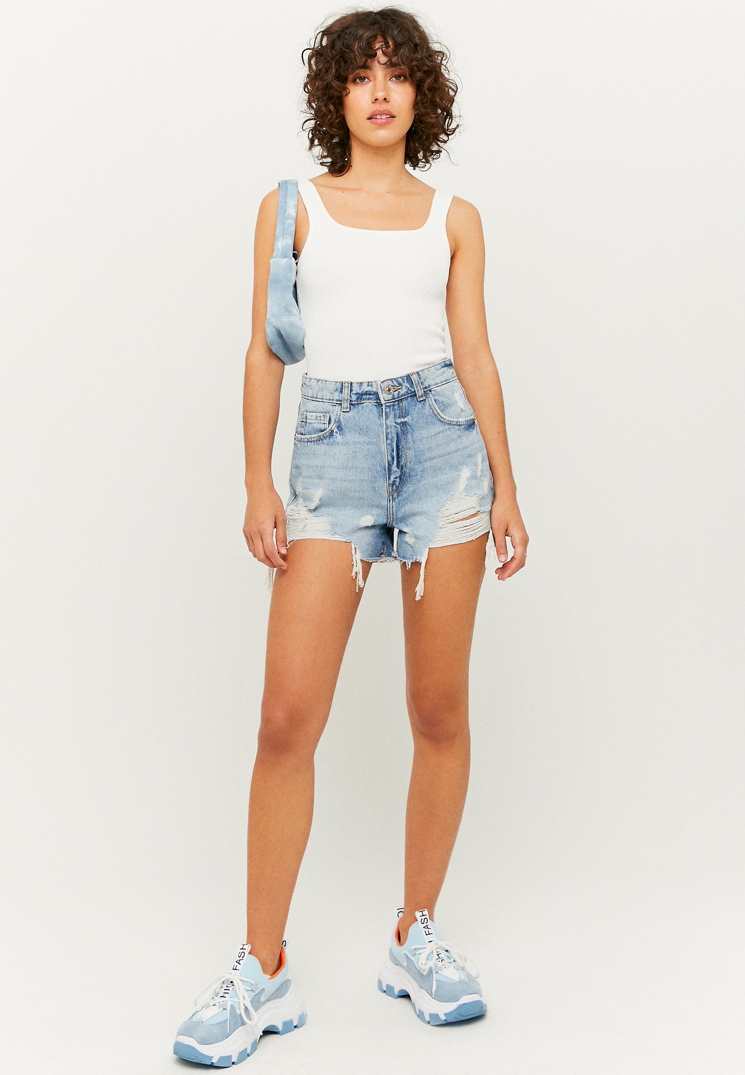 TALLY WEiJL Shorts di jeans - blu/blu denim - Zalando.it