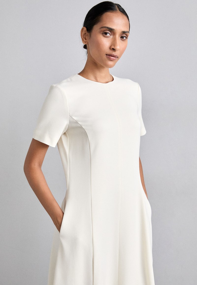 Theory FLARE MIDI - Day dress - rice/beige - Zalando.co.uk Theory FLARE MIDI - Day dress - rice/beige - Zalando.co.uk