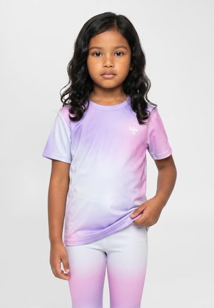 Hummel, HUMMEL HMLJR GRADIENT GYM T-SHIRT S/S - T-shirt imprimé - pastel lavender