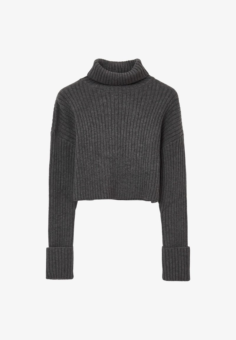 Calliope CROP DOLCEVITA Strickpullover grigio medio/grau Zalando