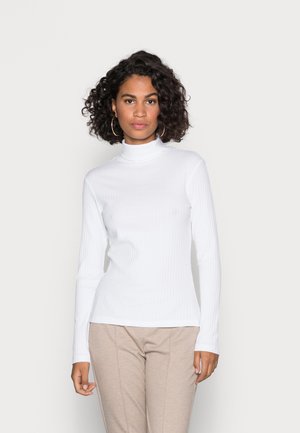 PERKIN NECK LONGSLEEVE - Maglietta a manica lunga - white