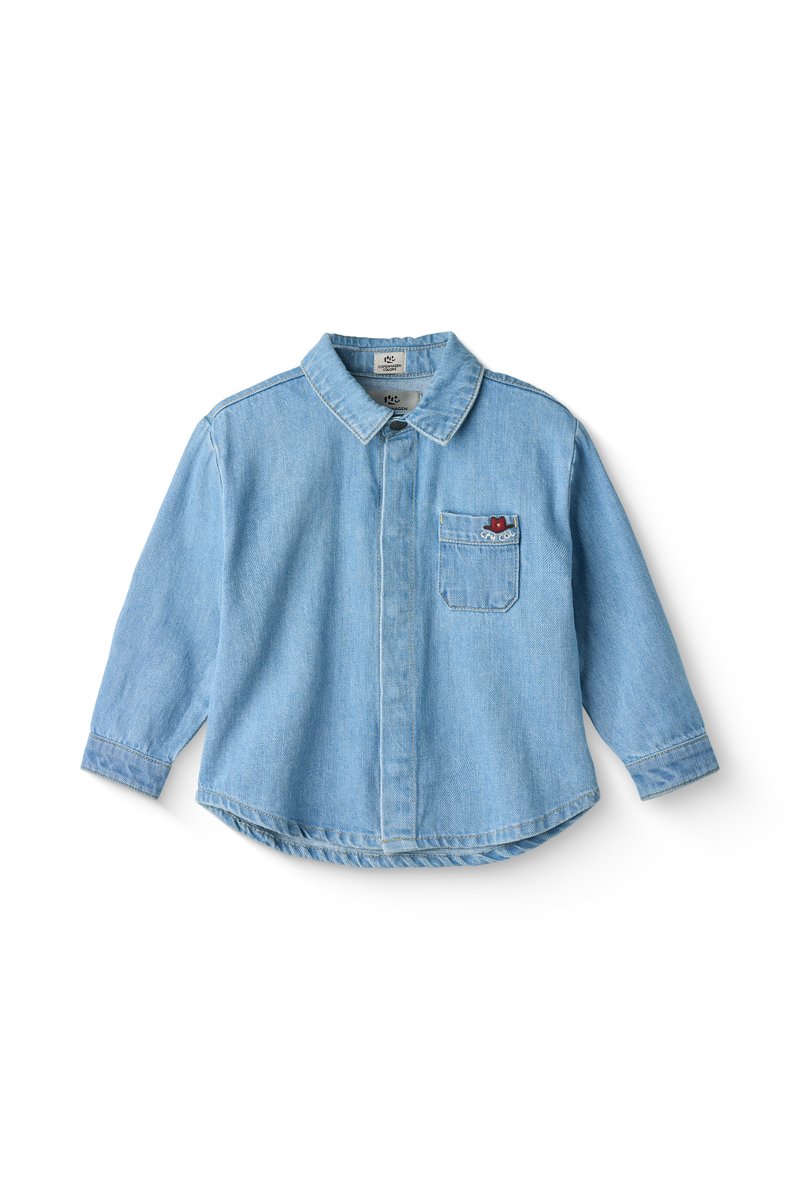 Copenhagen Colors COWBOY SHIRT - Cămașă - blue indigo washed/albastru ...