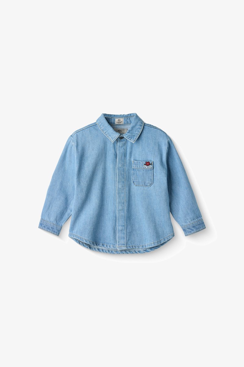 Denmark Blue Color Copenhagen Colors COWBOY SHIRT - Cămașă - blue indigo washed/albastru ...